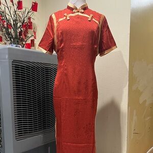 3XL Chinese cheongsa，cheongsam ，Chinese qipao dress #7
